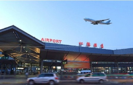 上海虹桥国际机场路灯
